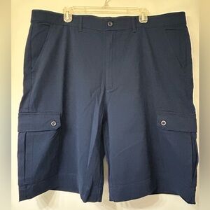 St. John’s Bay Men's Navy Blue 6 Pocket Cargo Shorts 42 Tall NWT